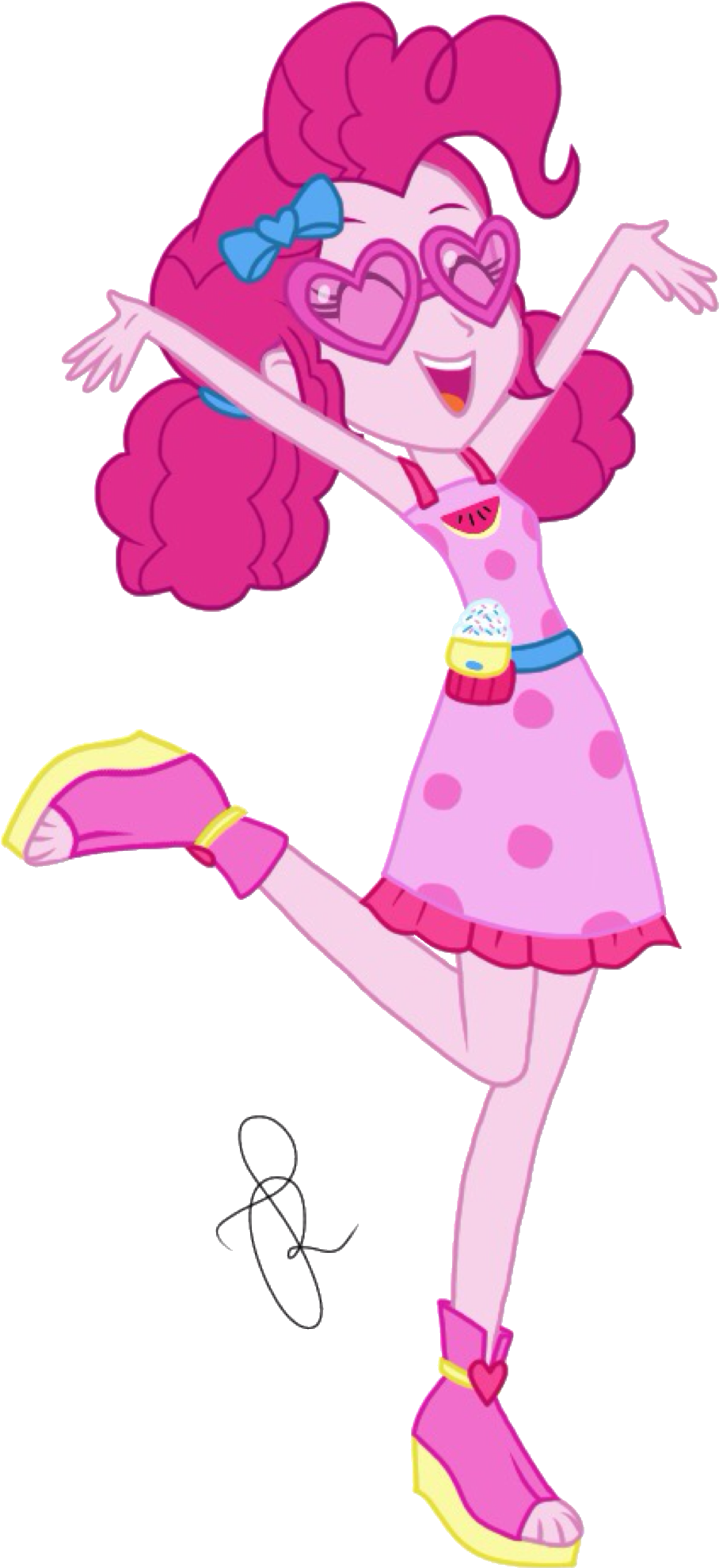 Pink Hair Clipart Pigtail Hair - Mlp Fim Eg The Other Side Pinkie Pie - Png Download (997x2048), Png Download