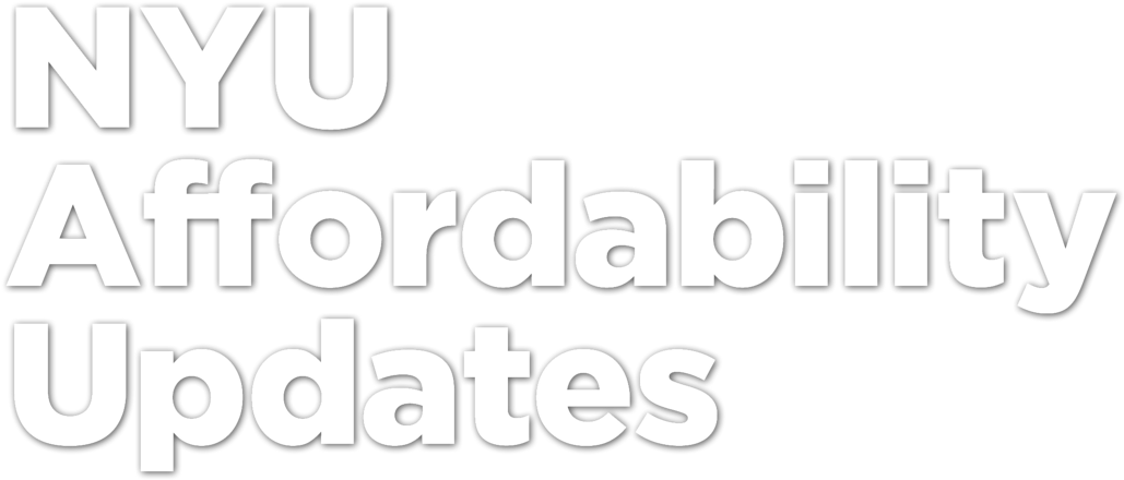 Nyu Affordability - Poster Clipart (1058x720), Png Download