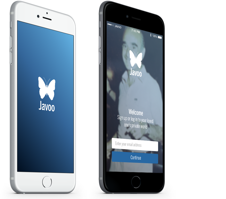 Javoo Dementia App, Aimed At Supporting Sufferers And - Iphone Clipart (1100x820), Png Download