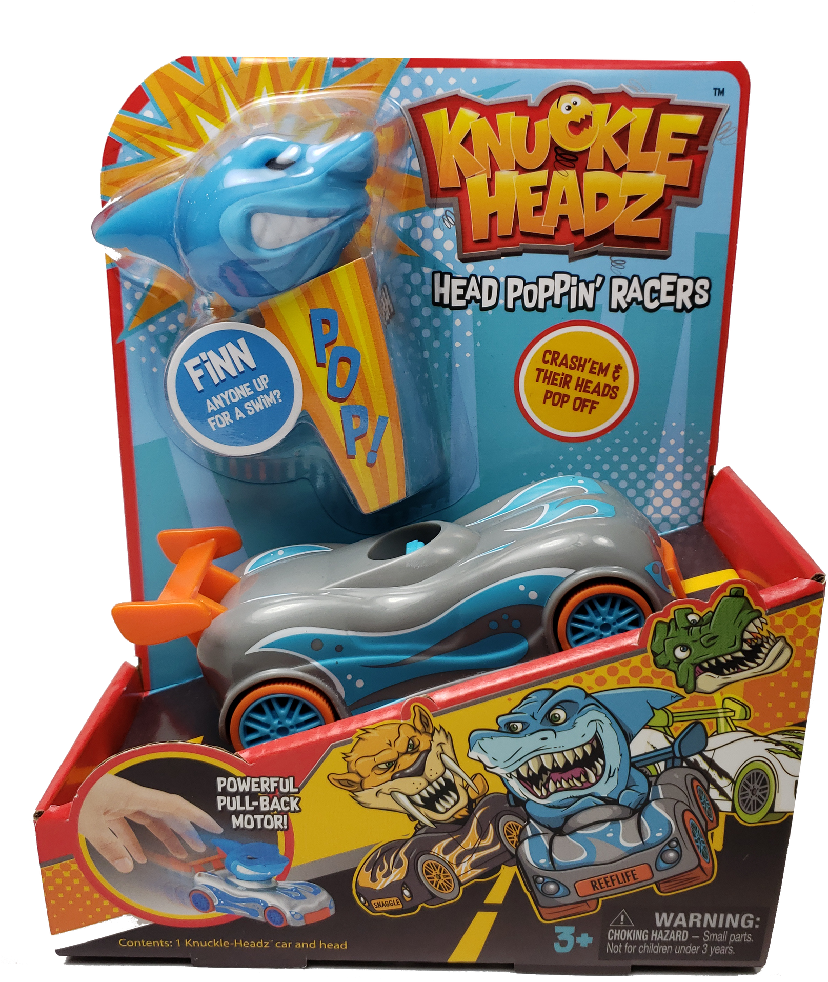 Knuckle-headz - Shark - Playset Clipart (1699x2048), Png Download