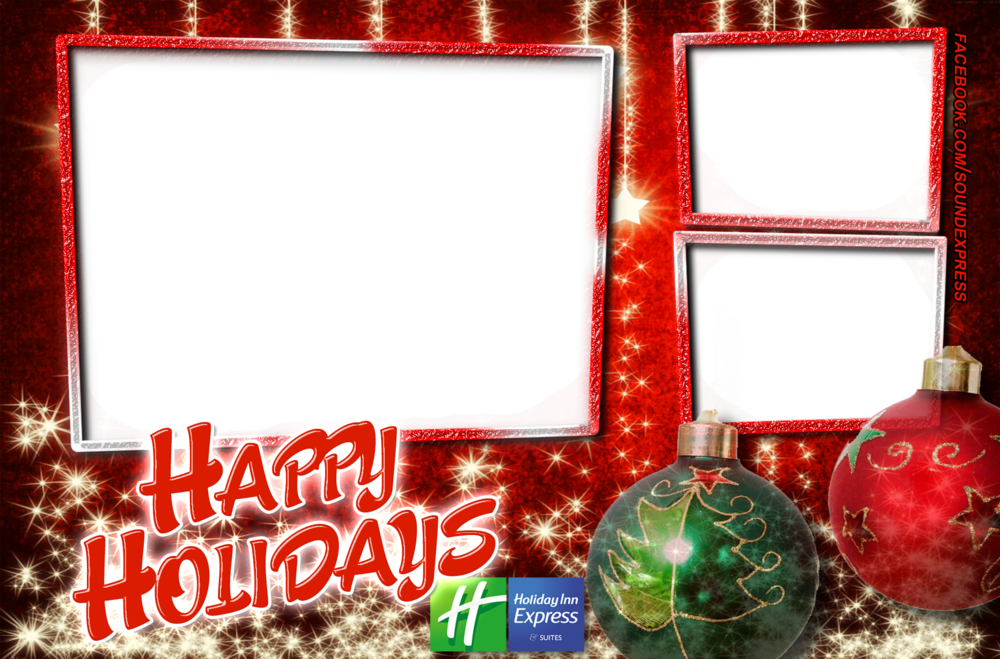Photo Booth Holiday Party Template - Frame Photo Booth For Christmas Party Clipart (1000x659), Png Download