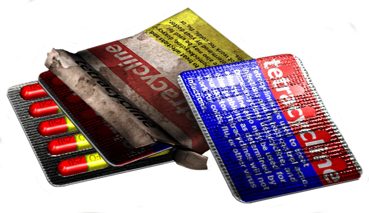 Tetracycline Pills - Carmine Clipart (738x427), Png Download