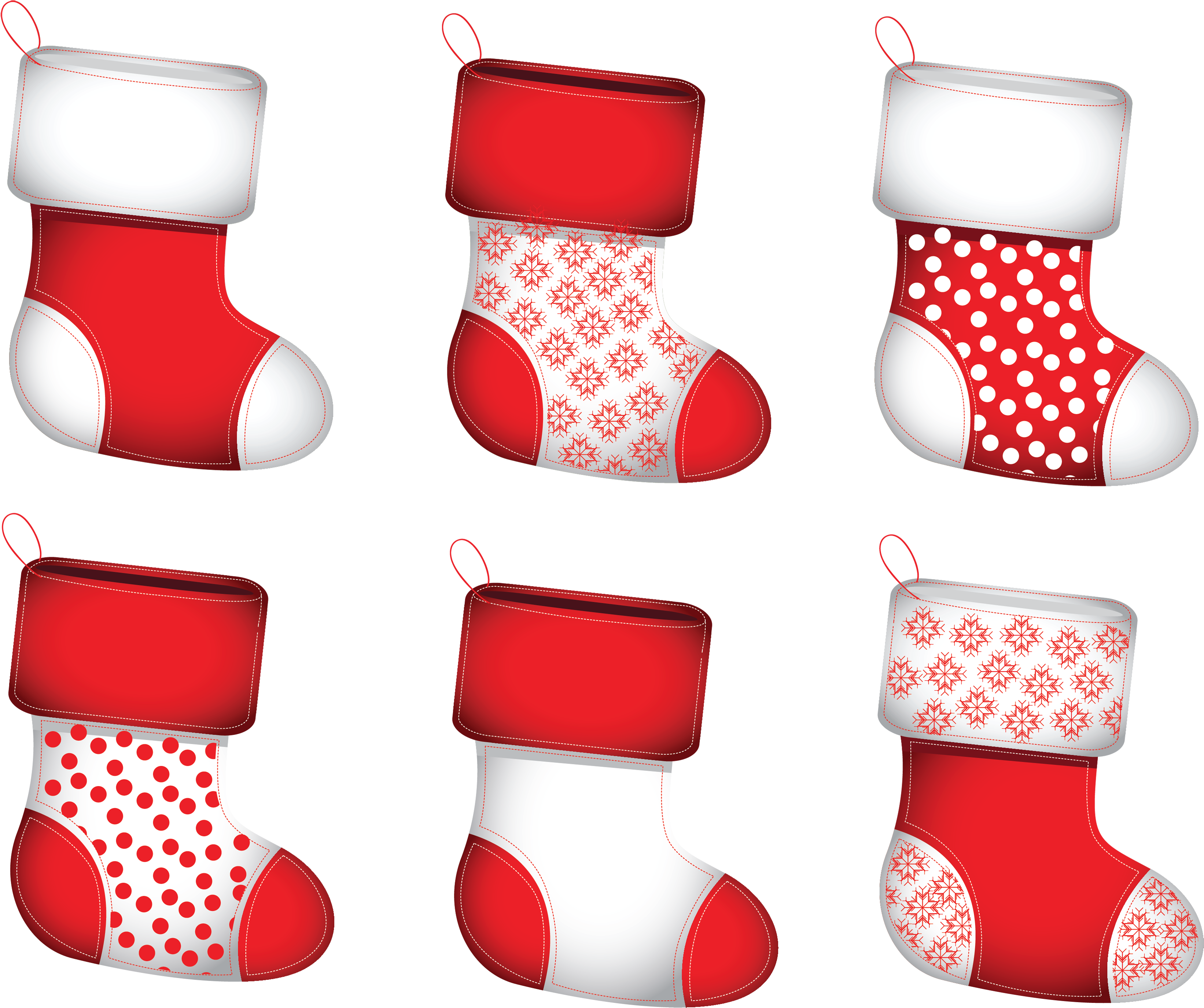 Transparent Christmas Stokings Collection Png Clipart - Clipart Transparent Background Christmas Stockings (3380x2840), Png Download
