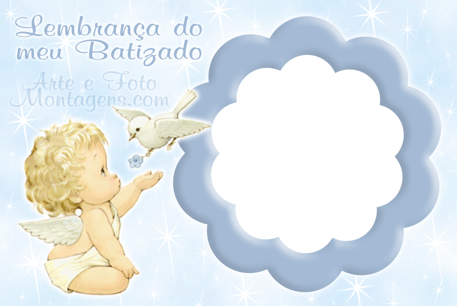 Molduras Png Religiosas Batizado Anjinho Anjo - Engel Baby Clipart (898x602), Png Download