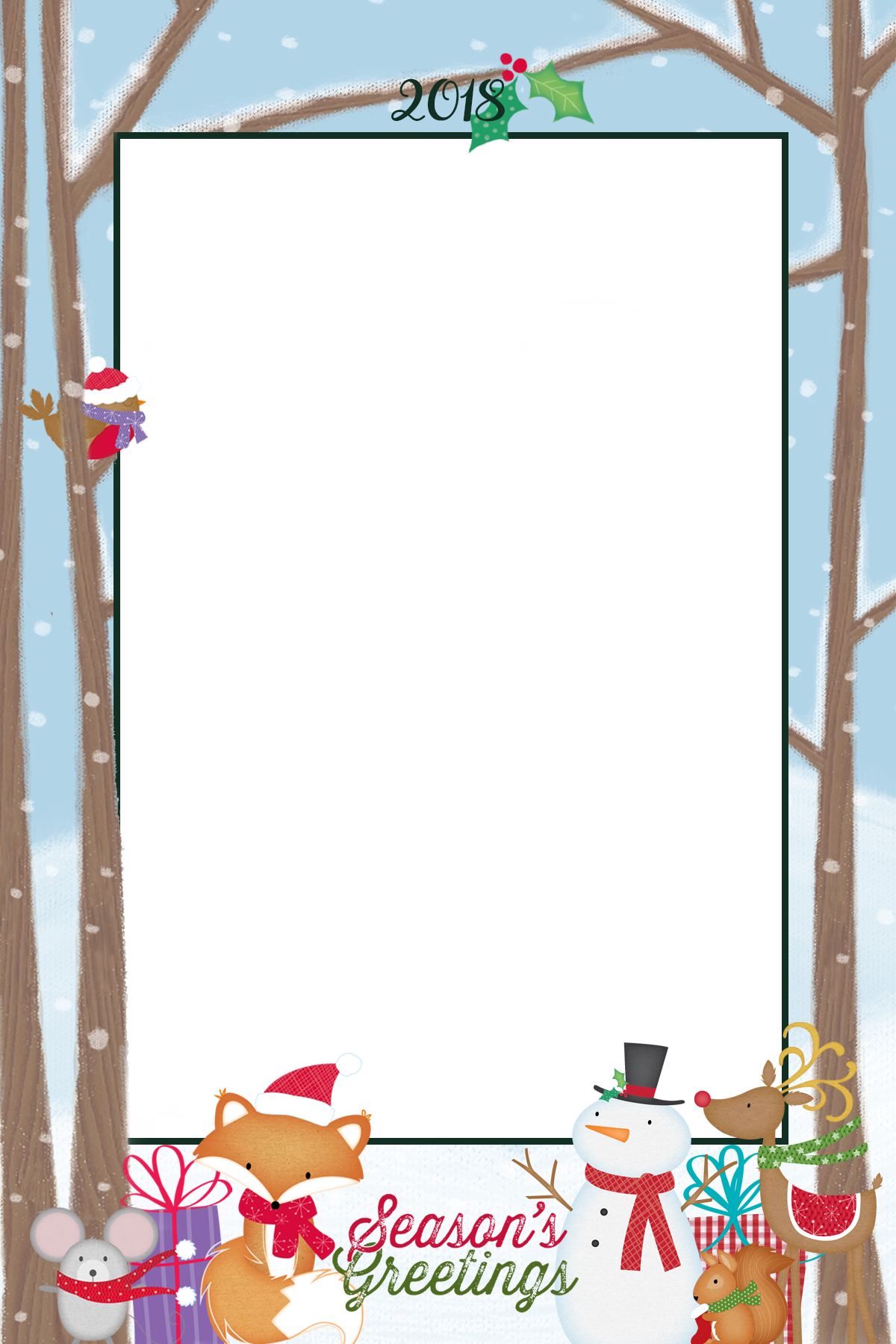 Winter Wonderland 1v Clipart (1200x1800), Png Download