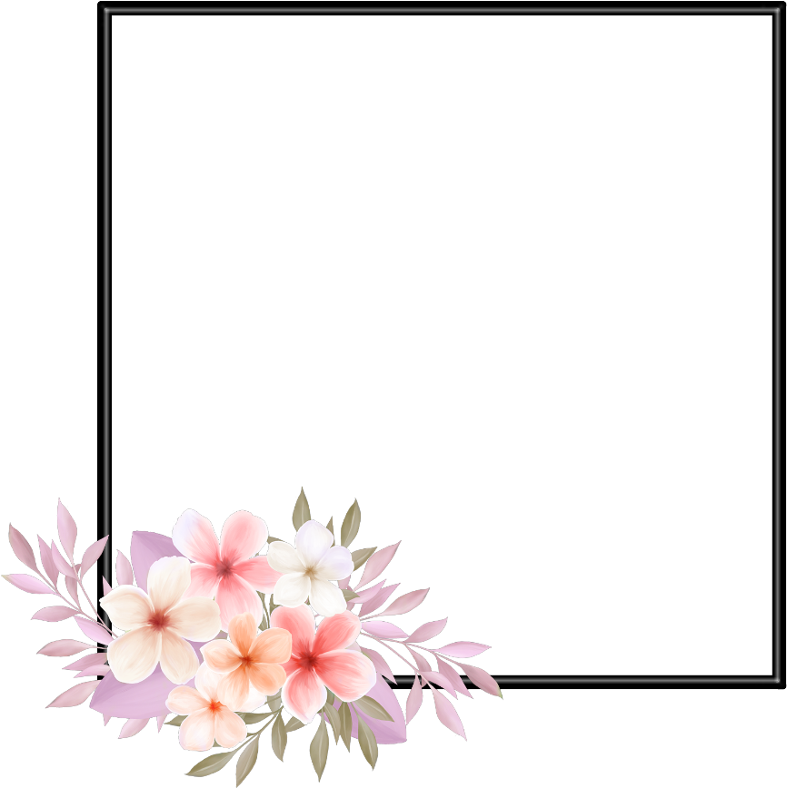 #kpop #freetoedit #moldura #flowers - Gilliflower Clipart (1024x1024), Png Download