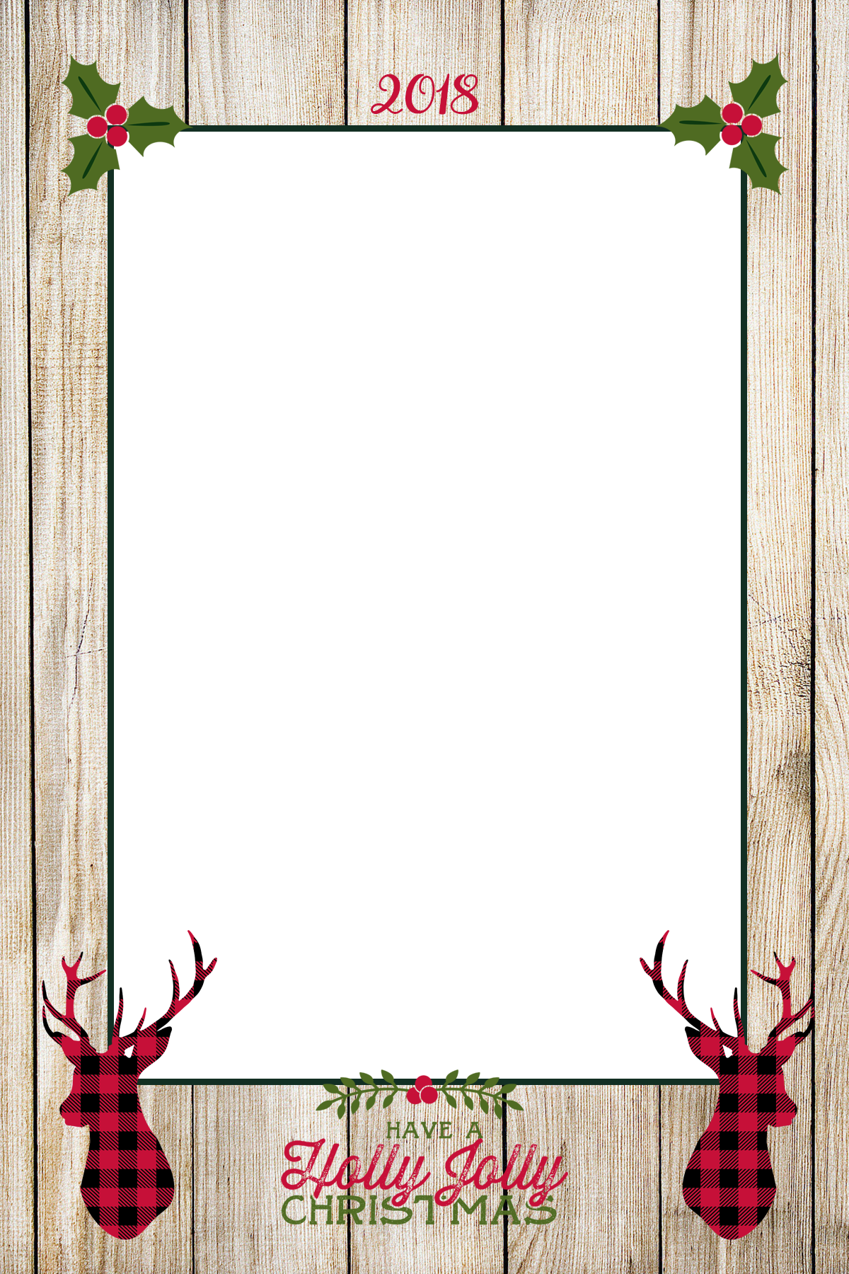 Deer Christmas 1v - Floral Design Clipart (1200x1800), Png Download