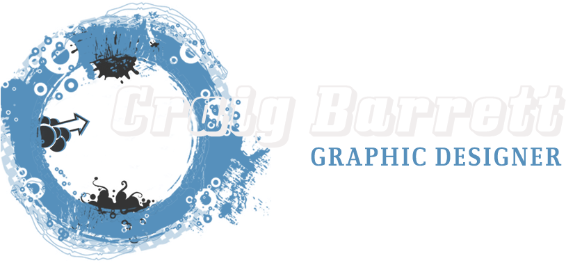 Craig Barrett - Graphic Design Clipart (822x377), Png Download