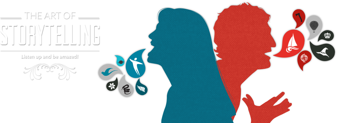 The Art Of Storytellilng - Story Teller Clipart (1186x448), Png Download