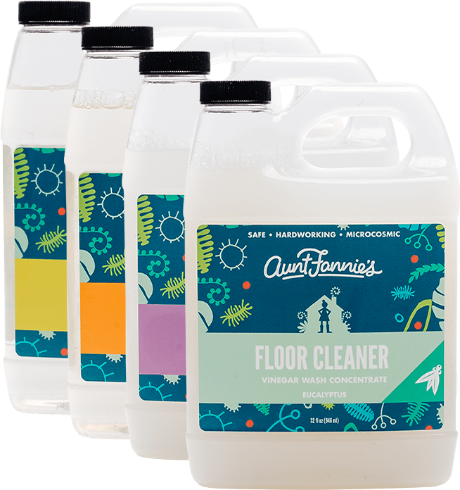 Floor Cleaning Png - Aunt Fannies Vinegar Clipart (772x695), Png Download