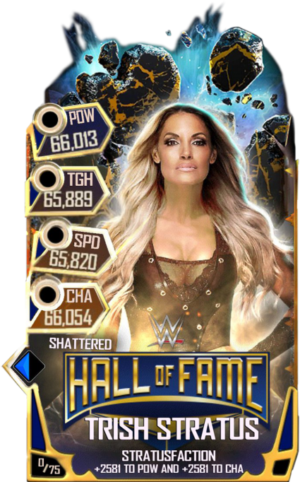 Trishstratus S5 24 Shattered Halloffame - Wwe Hall Of Fame Clipart (456x720), Png Download