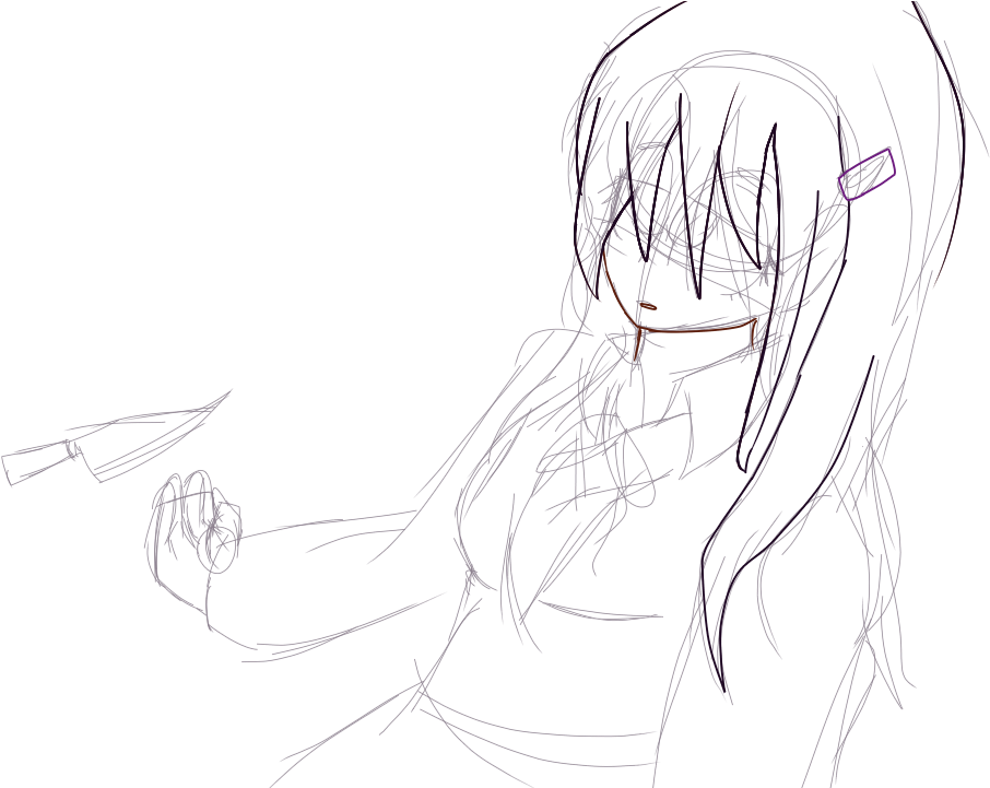Yuri S Death Scene In My Style Spoilers Sketch Clipart Large Size Png Image Pikpng