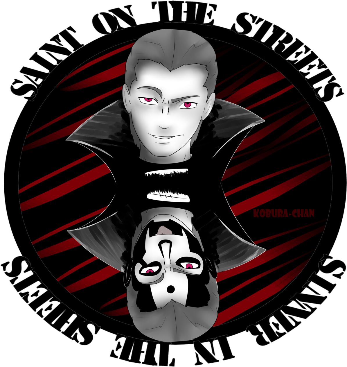 “saint On The Streets, Sinner In The Sheets” Because - Cartoon Clipart (1280x1280), Png Download