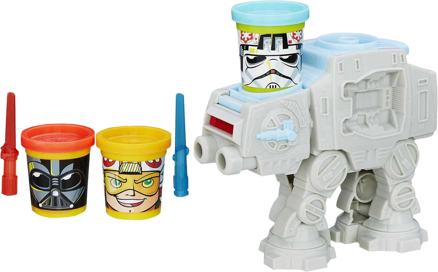 Play Doh Star Wars At At Attack Toy With Can - Play Doh Star Wars Clipart (1447x900), Png Download