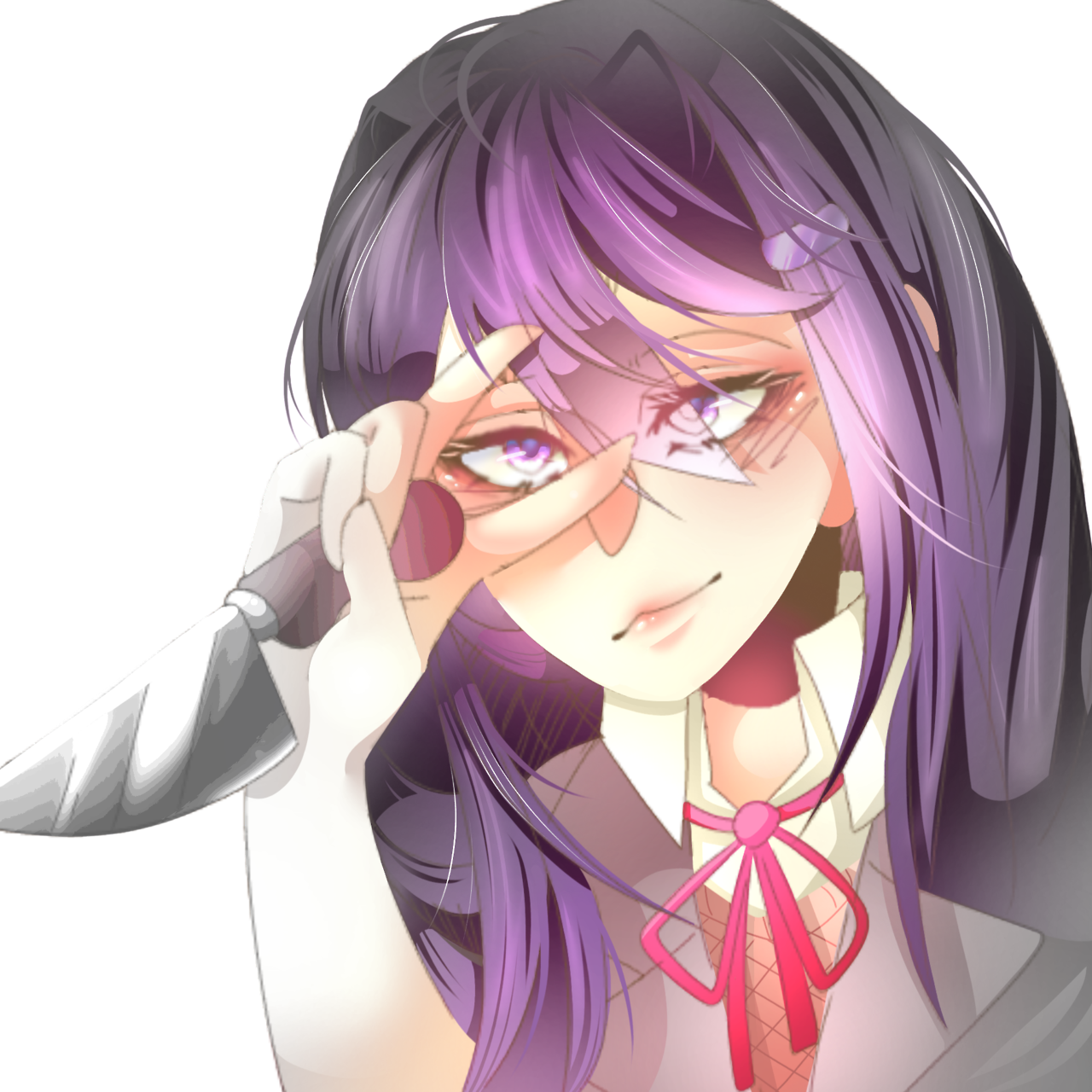 Ddlc Doki Doki Literature Club Ddlc Yuri Doki Doki - Doki Doki Literature Club Yuri Clipart (1280x1280), Png Download