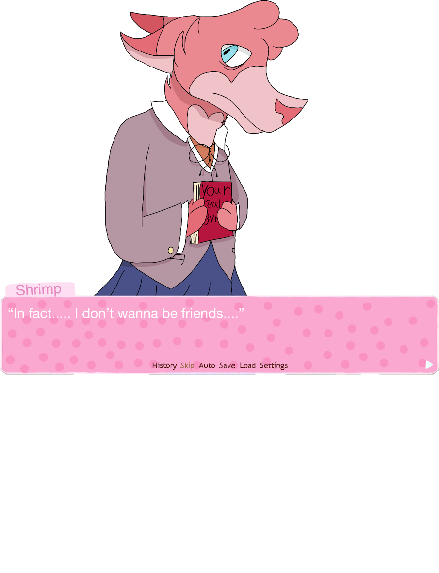 Ddlc Shrimp - Cartoon Clipart (1000x1334), Png Download