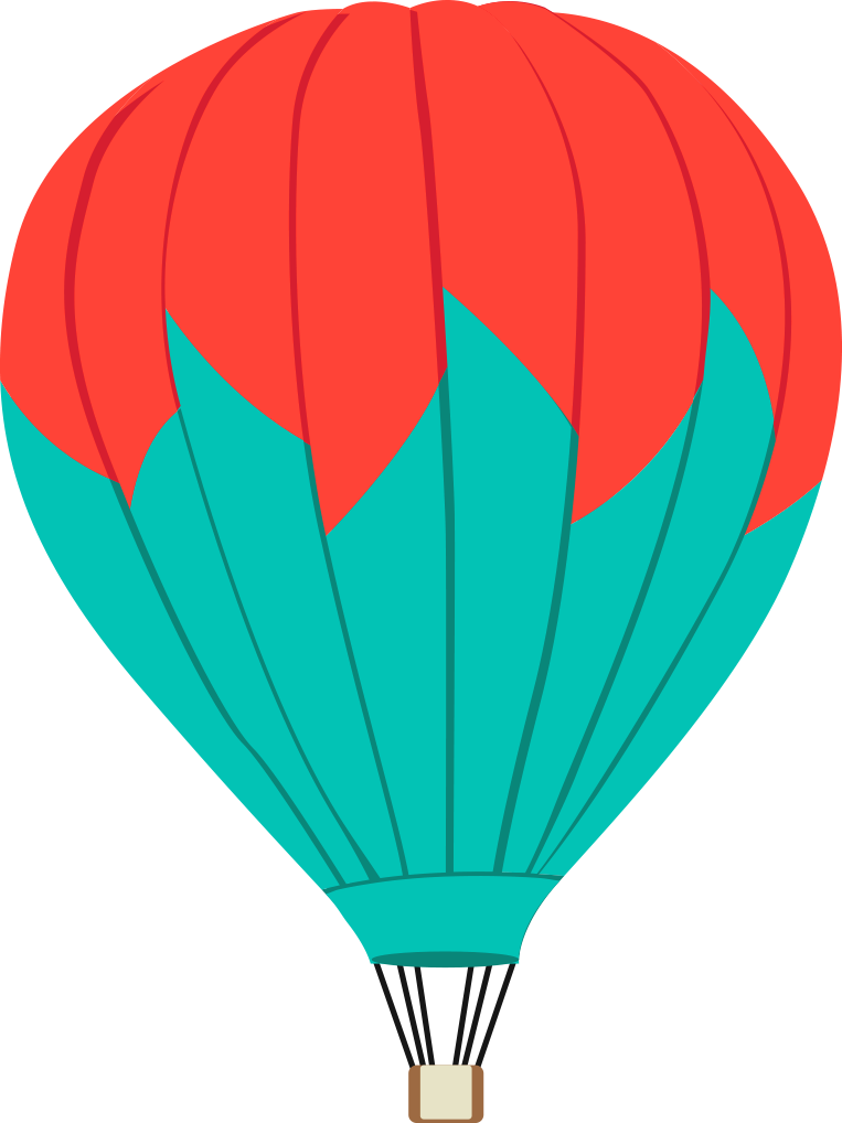 Hot Air Balloon Clipart (763x1018), Png Download