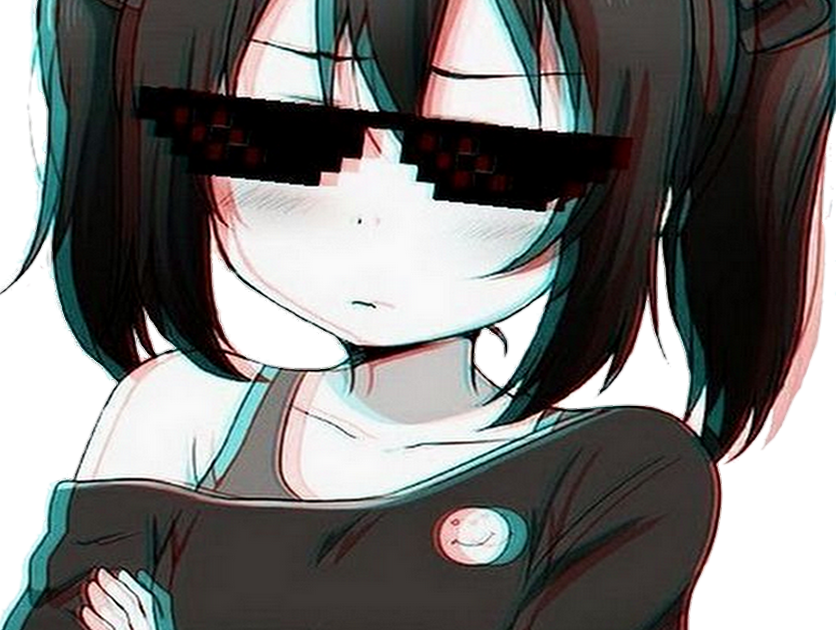 Sticker Kikoojap Yazawa Nico Nico Nico Nico Nii Love - Nico Nico Thug Life Clipart (840x630), Png Download