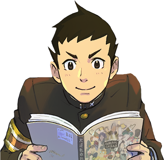 Transparent Cute Naruhodou Ryuunosuke From Official - Cartoon Clipart (561x571), Png Download
