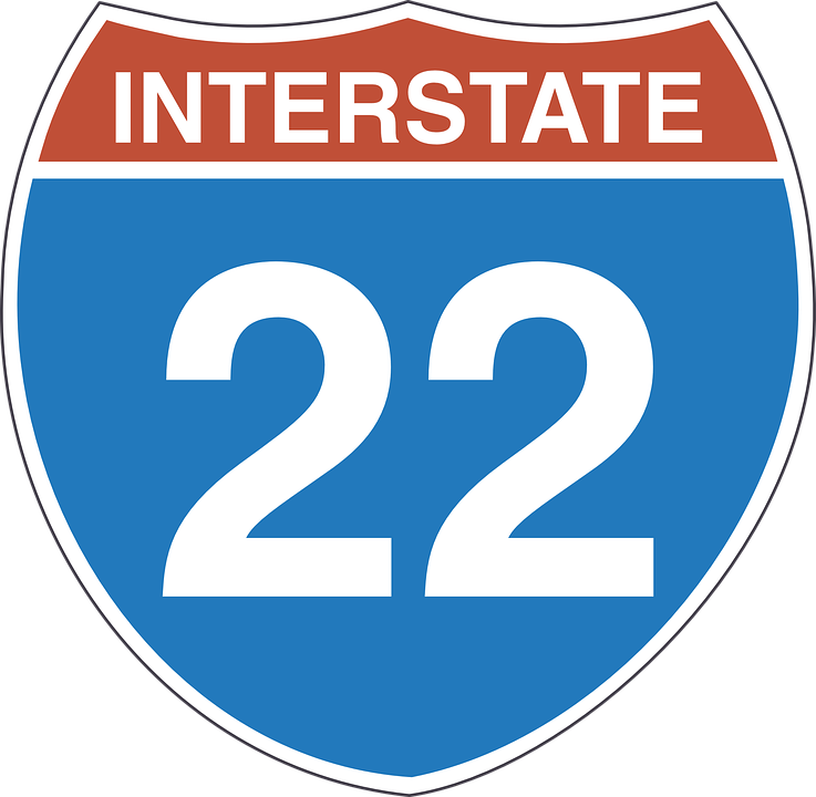 Interstate Sign Vector Clipart (737x720), Png Download