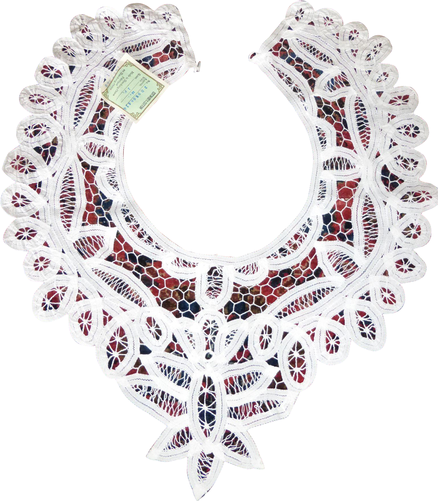 Vintage Handmade Lace Collar - Necklace Clipart (1751x1751), Png Download