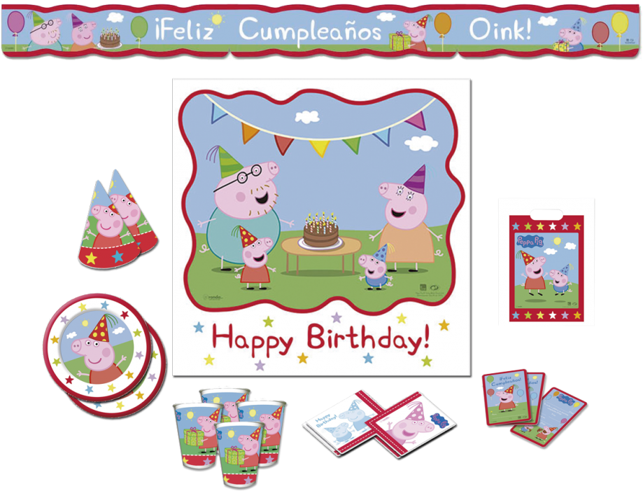 Fiesta Peppa Pig Clipart (1024x834), Png Download