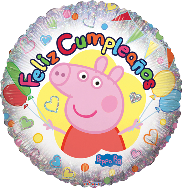 Globilandia Catalogo De Globos Felicidades Peppa Pig - Peppa Pig Clipart (600x600), Png Download