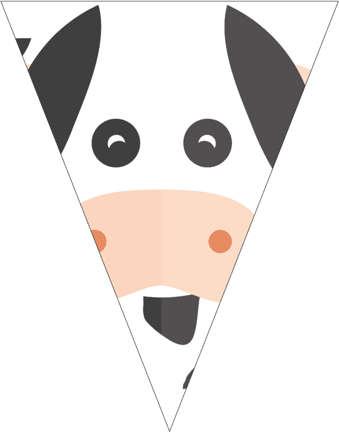 Kit Imprimible Animales De La Granja Cumplekits - Animales De Granja Banderin Clipart (819x1024), Png Download