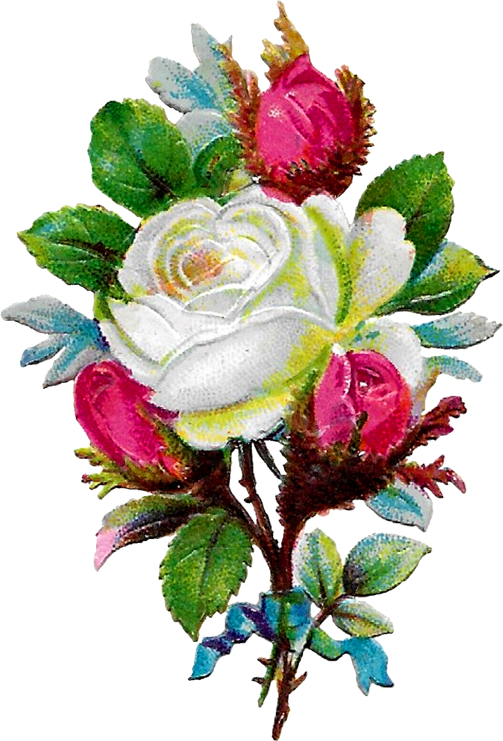 Digital White Rose Clip Art Download Png - Allah Flower Love Transparent Png (1154x1600), Png Download