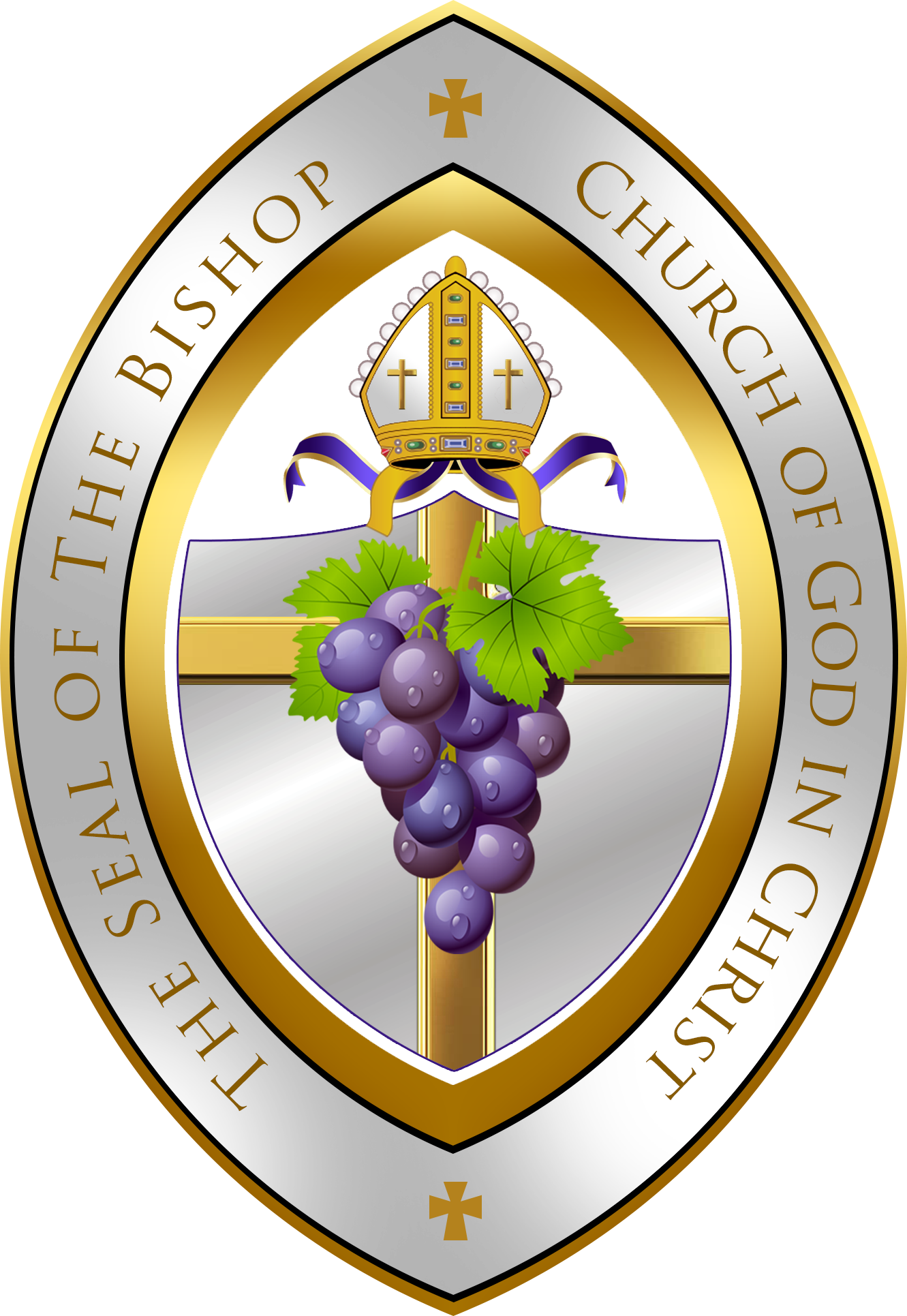 Cogic Bishop Seal Png Clipart (1331x1931), Png Download