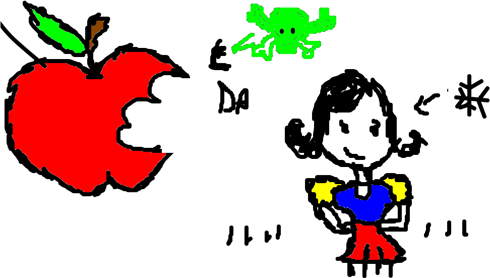 Maçã Da Branca De Neve Clipart (1020x608), Png Download