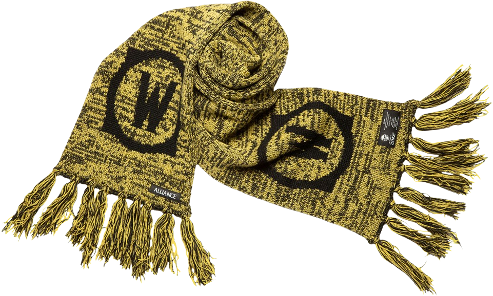World Of Warcraft - World Of Warcraft Alliance Fringed Scarf Clipart (961x578), Png Download