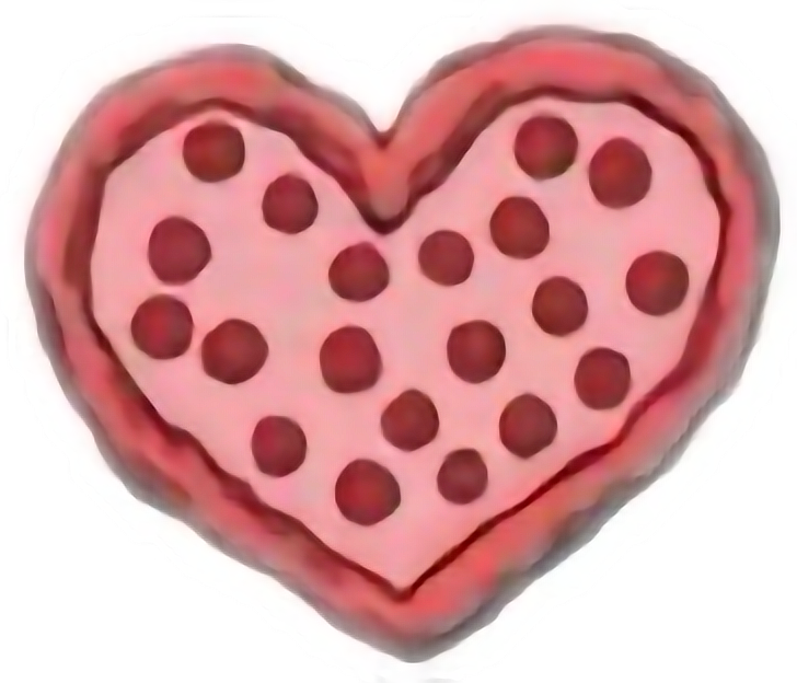 Tumblr Comida Pizza Food Kawaii - Valentines Day Pizza Party Clipart (728x624), Png Download