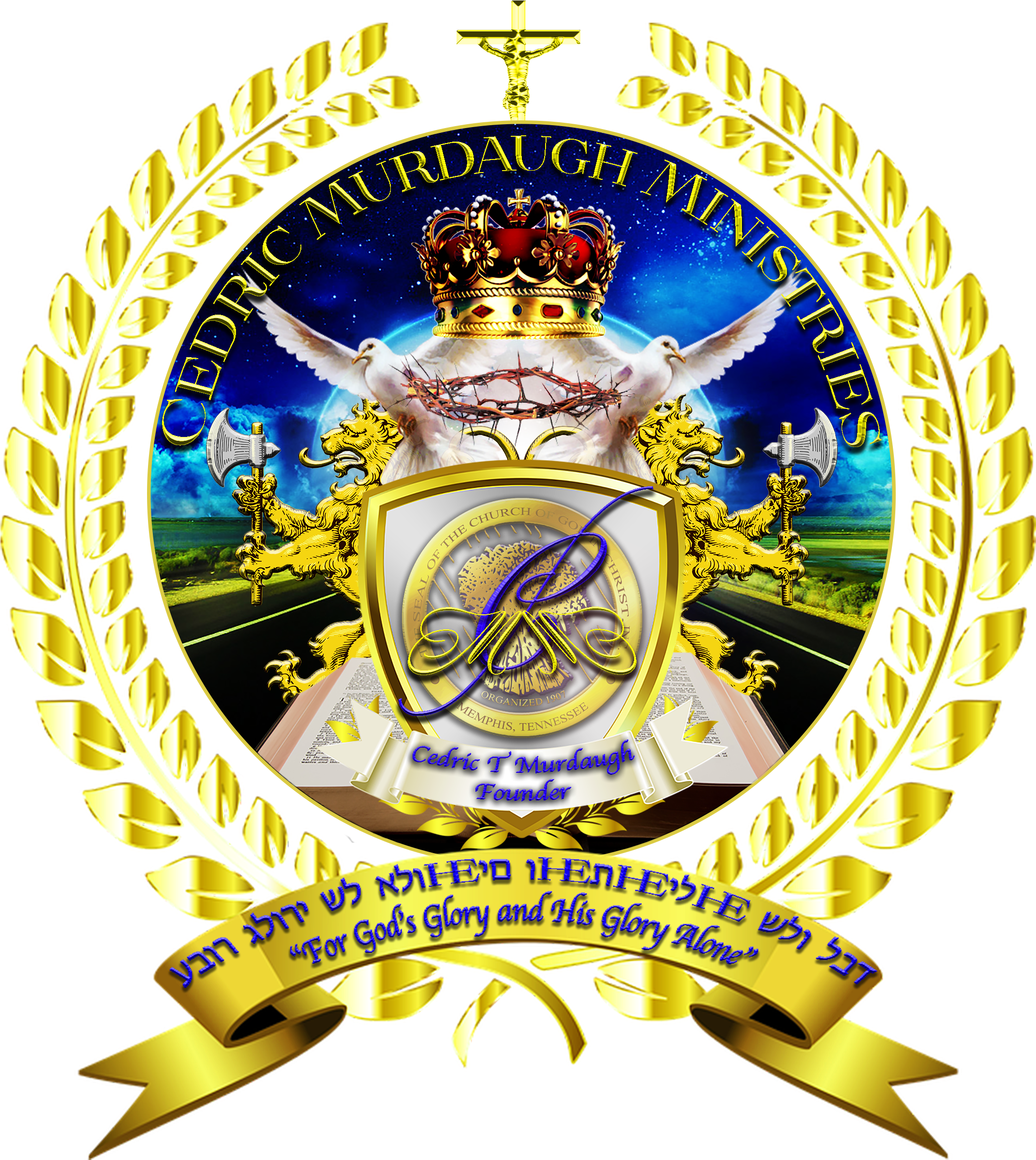 Official Logo Of Cedric Murdaugh Ministries- Copyright - 50th Anniversary 1968 2018 Clipart (2500x2500), Png Download