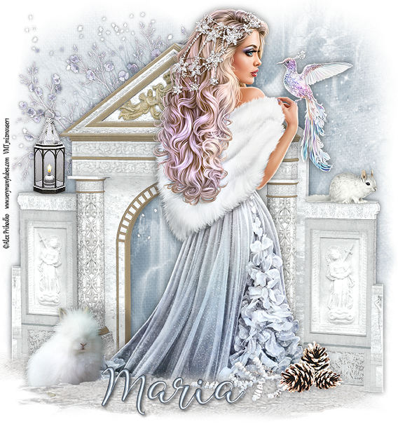 Wintersmagic-maria Bydixie - Illustration Clipart (568x605), Png Download
