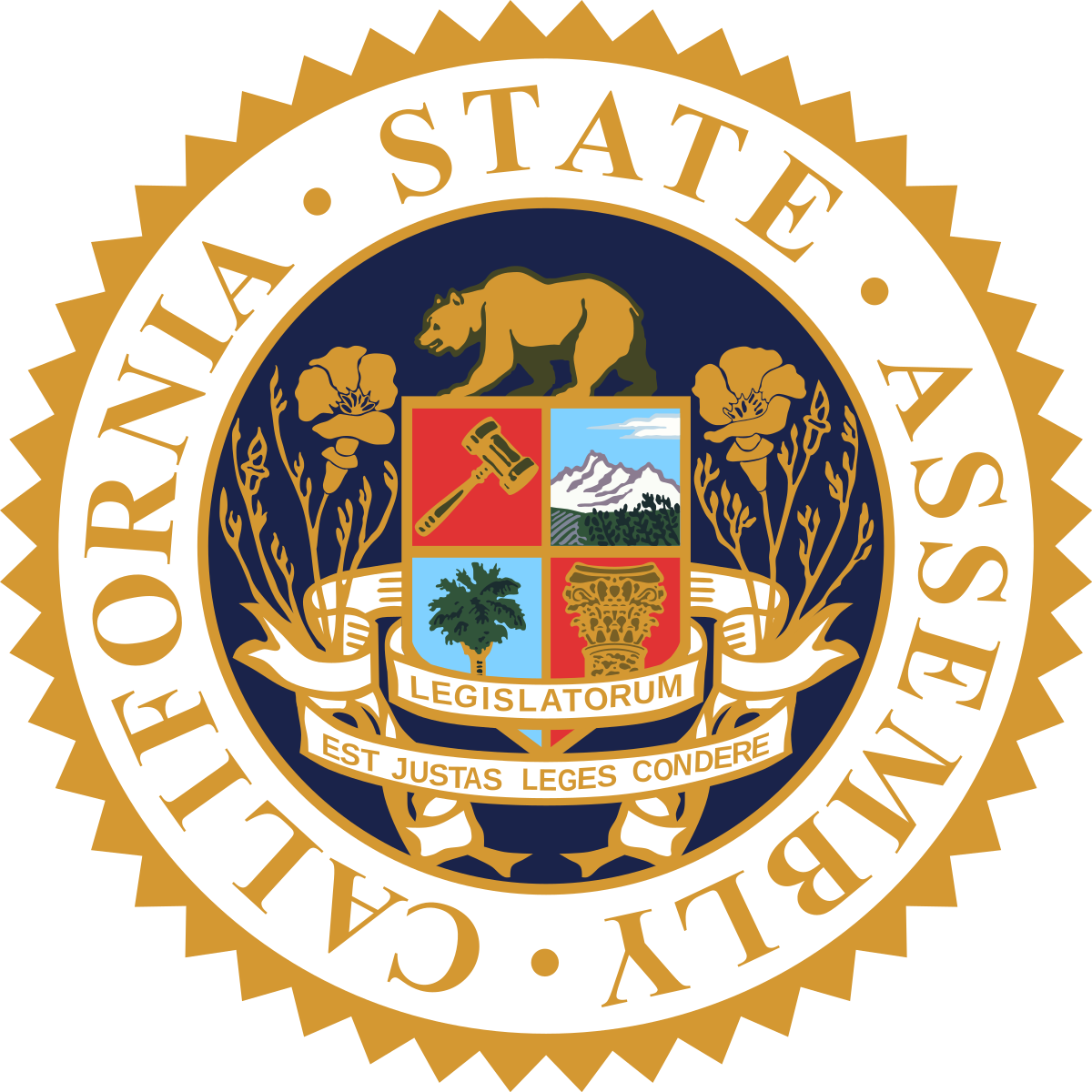 El Sello De California , Png Download - Ca State Assembly Clipart (1200x1200), Png Download