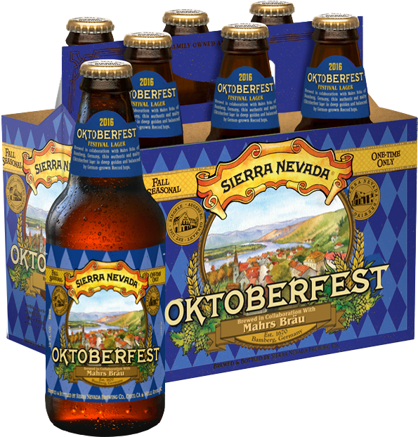 Snbc Oktoberfest 2016 6pkwbottle - Sierra Nevada Oktoberfest Mahrs Brau Clipart (720x720), Png Download