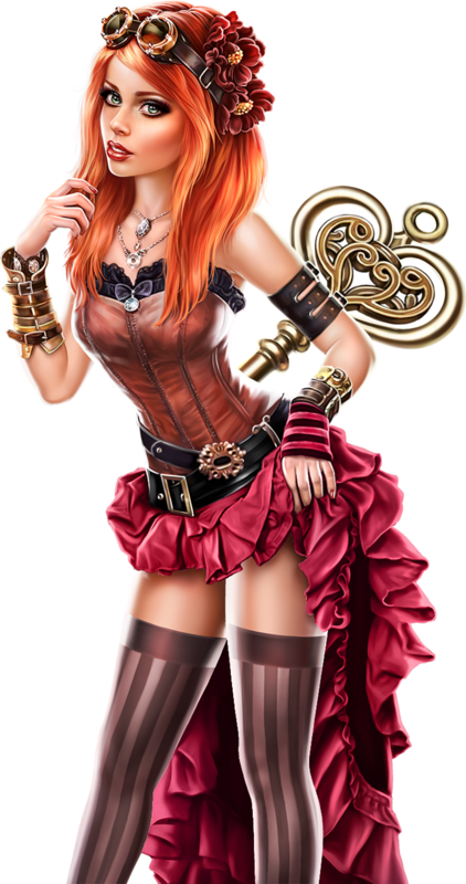 Steampunk Doll - Cosplay Clipart (422x800), Png Download
