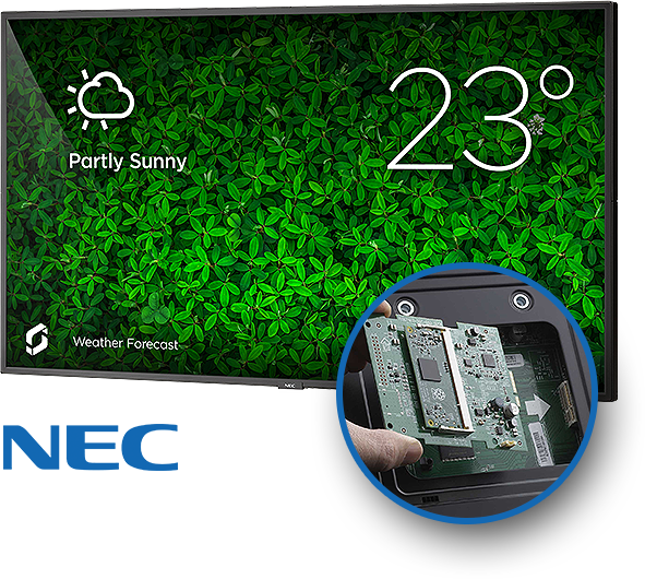 An Nec Display Running Screenly Using A Compute Module - Nec Clipart (591x530), Png Download