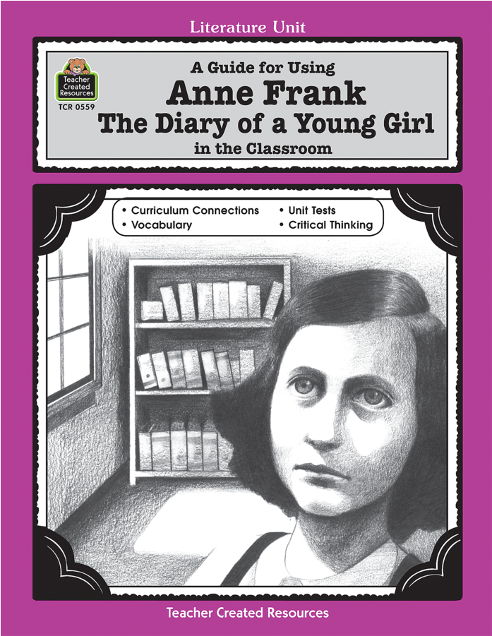 Tcr0559 A Guide For Using Anne Frank - The Diary Of A Young Girl Clipart (900x900), Png Download