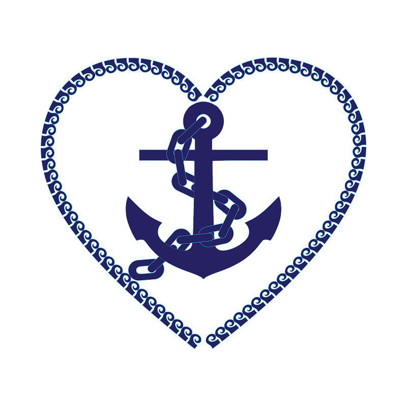 Vacation - Nautical Hearts Clipart Png Transparent Png (800x800), Png Download