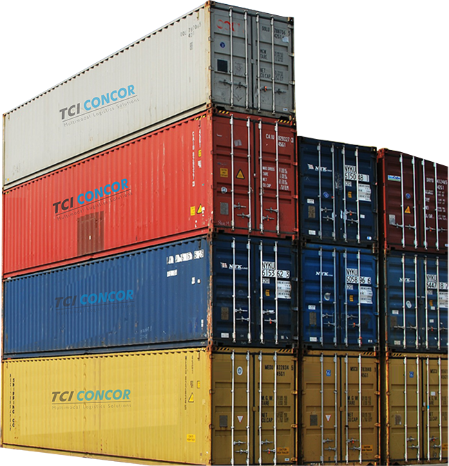 Venture Between Transport Corporation Of India Ltd - Concor Containers Clipart (650x674), Png Download