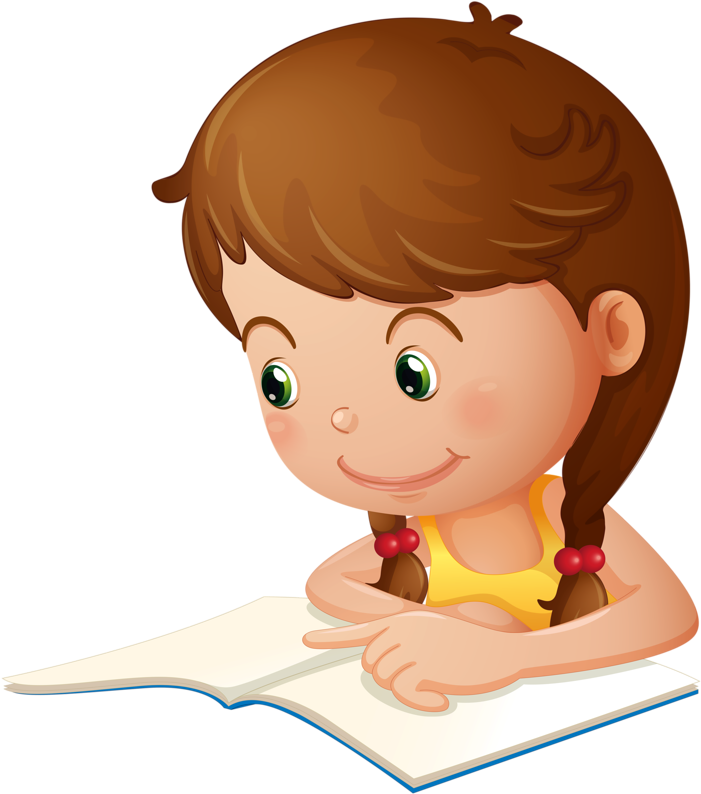 Фотки Reading Pictures, Girl Clipart, School Clipart, - Kitap Okuyan Kiz Cocugu - Png Download (754x800), Png Download