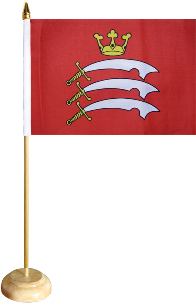 Great Britain Middleessex Table Flag - Flag Of Essex Clipart (1500x1177), Png Download