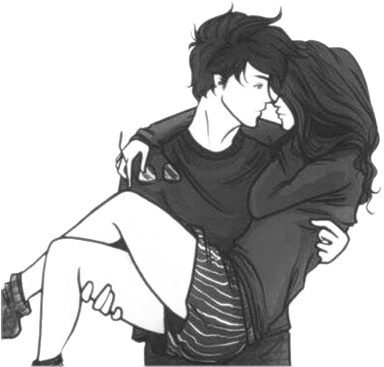 #cuple #love #together #forever #i Love You #cute - Pareja Cargando A Su Novia Dibujo Clipart (1024x1024), Png Download