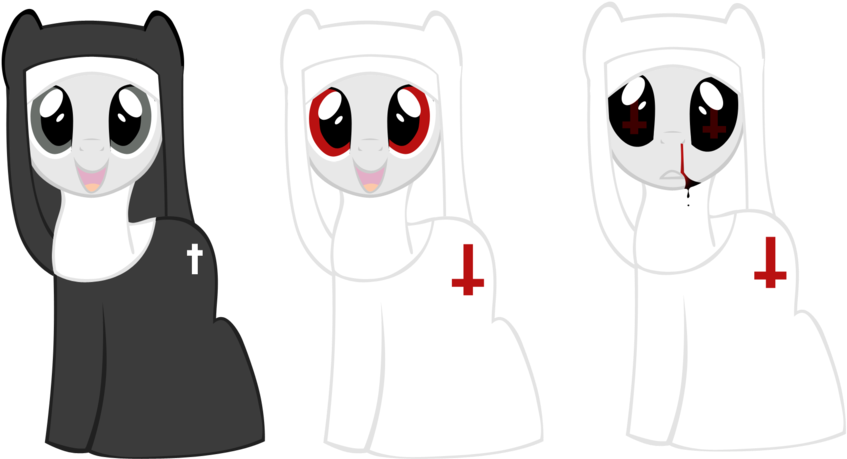 Kitaarcherdesigns, Blood, Convent, Cross Of St Peter, - Nun Upside Down Cross Clipart (847x459), Png Download