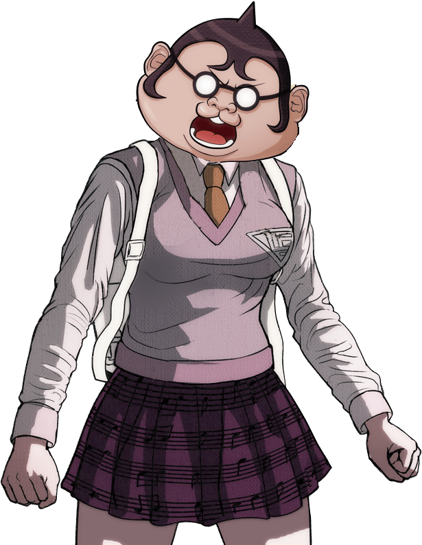 My Second Favorite Ship And I Partially Fused Them - Kaede Akamatsu Sprite Edits Clipart (614x910), Png Download