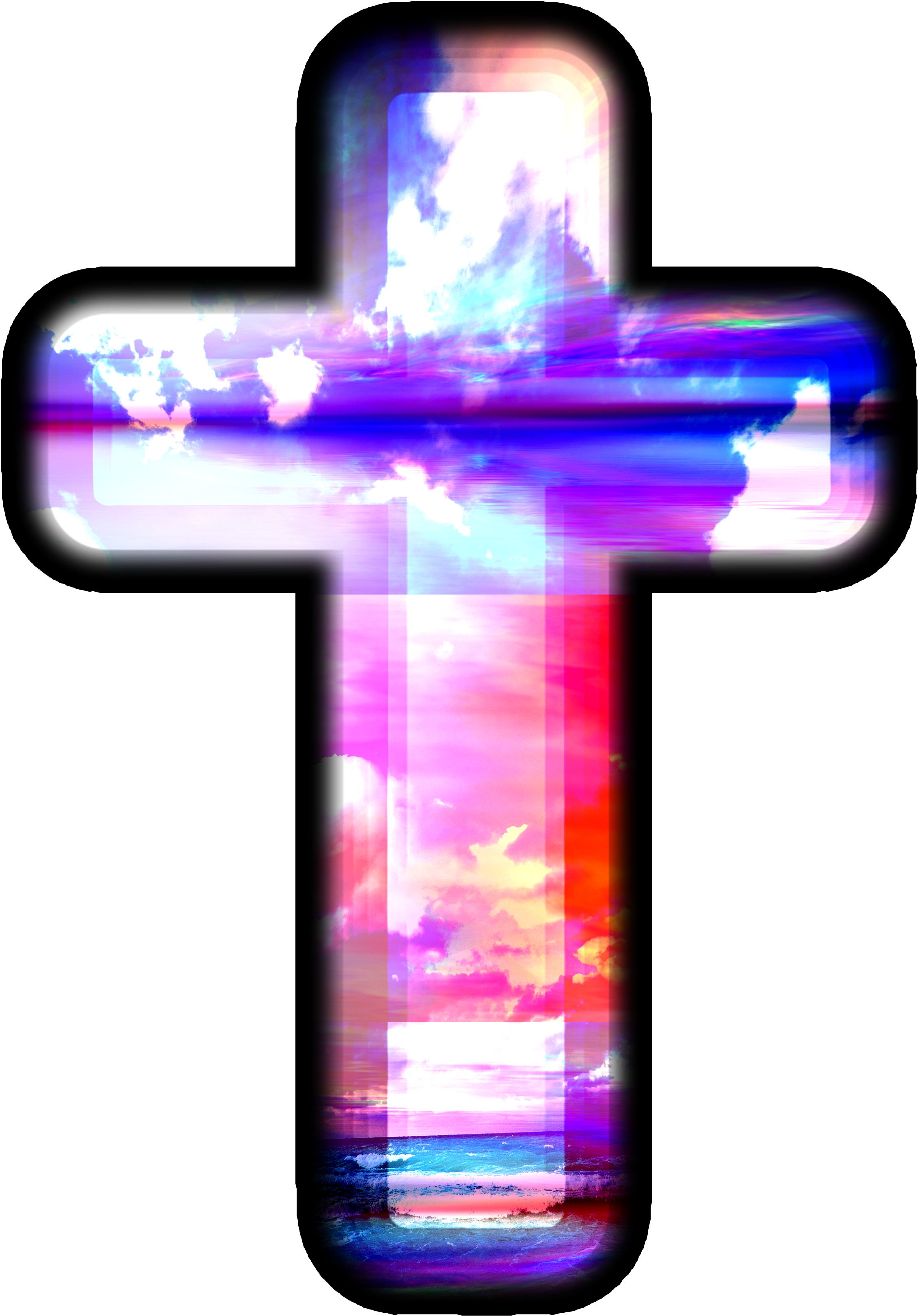 You Can Get This One Of A Kind Cross Design On A Variety - Cross Clipart (3000x3264), Png Download