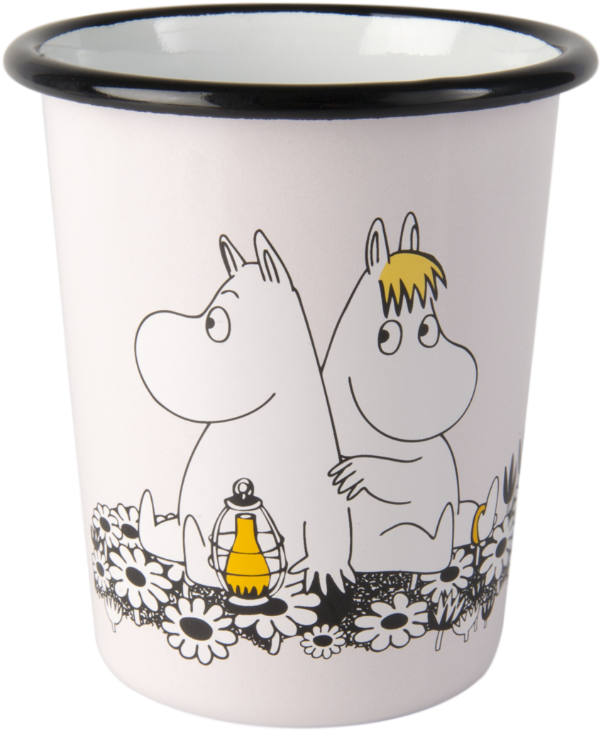 Moomin Enamel Tumbler, 4dl, Together Forever - Hrnek S Mumínky Clipart (1113x1200), Png Download