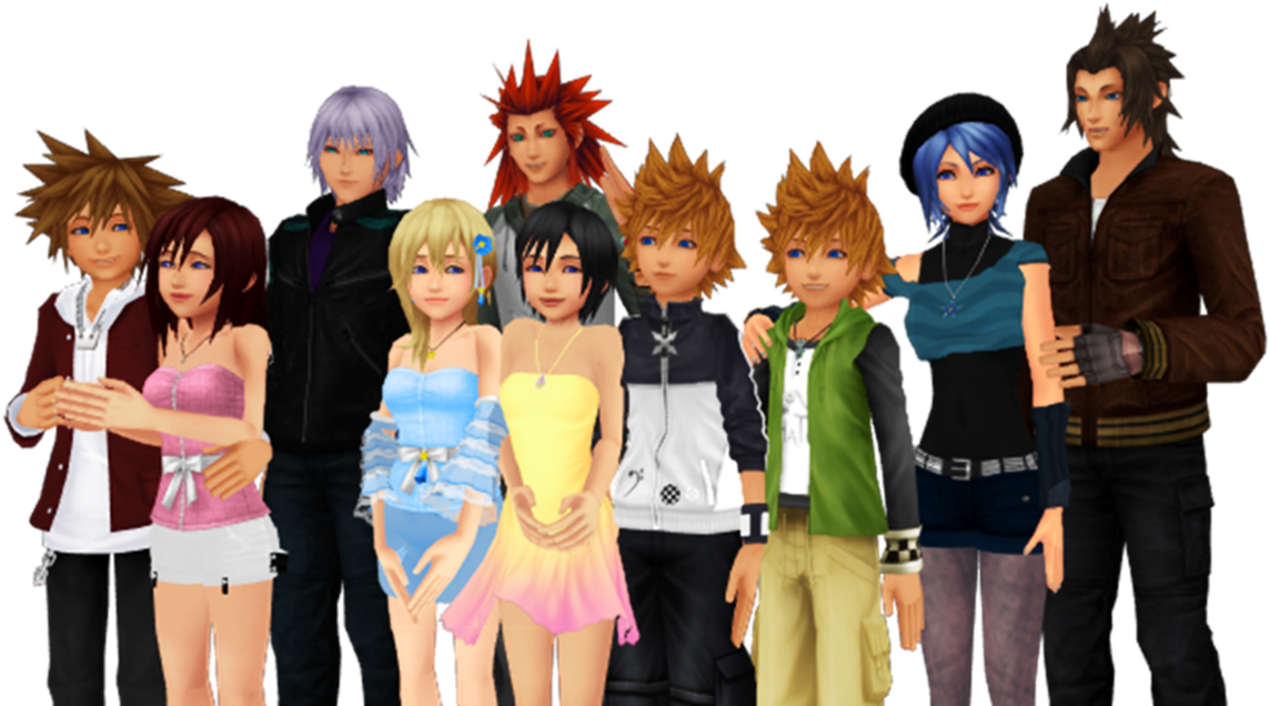 Kingdom Hearts Friends Are Power Together Forever - Aqua Sora Clipart (1191x671), Png Download